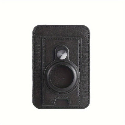 1pc Men's Magnetic Wallet, Magnetic PU Leather Card Case For AirTag