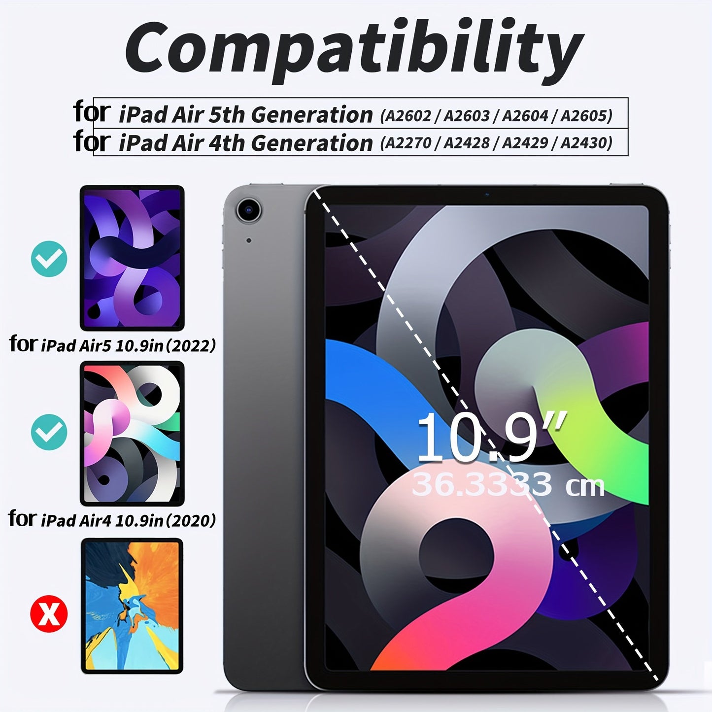 For IPad Case Transparent Acrylic Material Bending Resistant Detachable 720° Rotation TPU Silicone Soft Edge Case For IPad 2022 M2 Pro 11 Ipad 10.2 Inch Ipad 7th 8th 9th Generation 2021 Case Can Be Adsorbed On The Refr