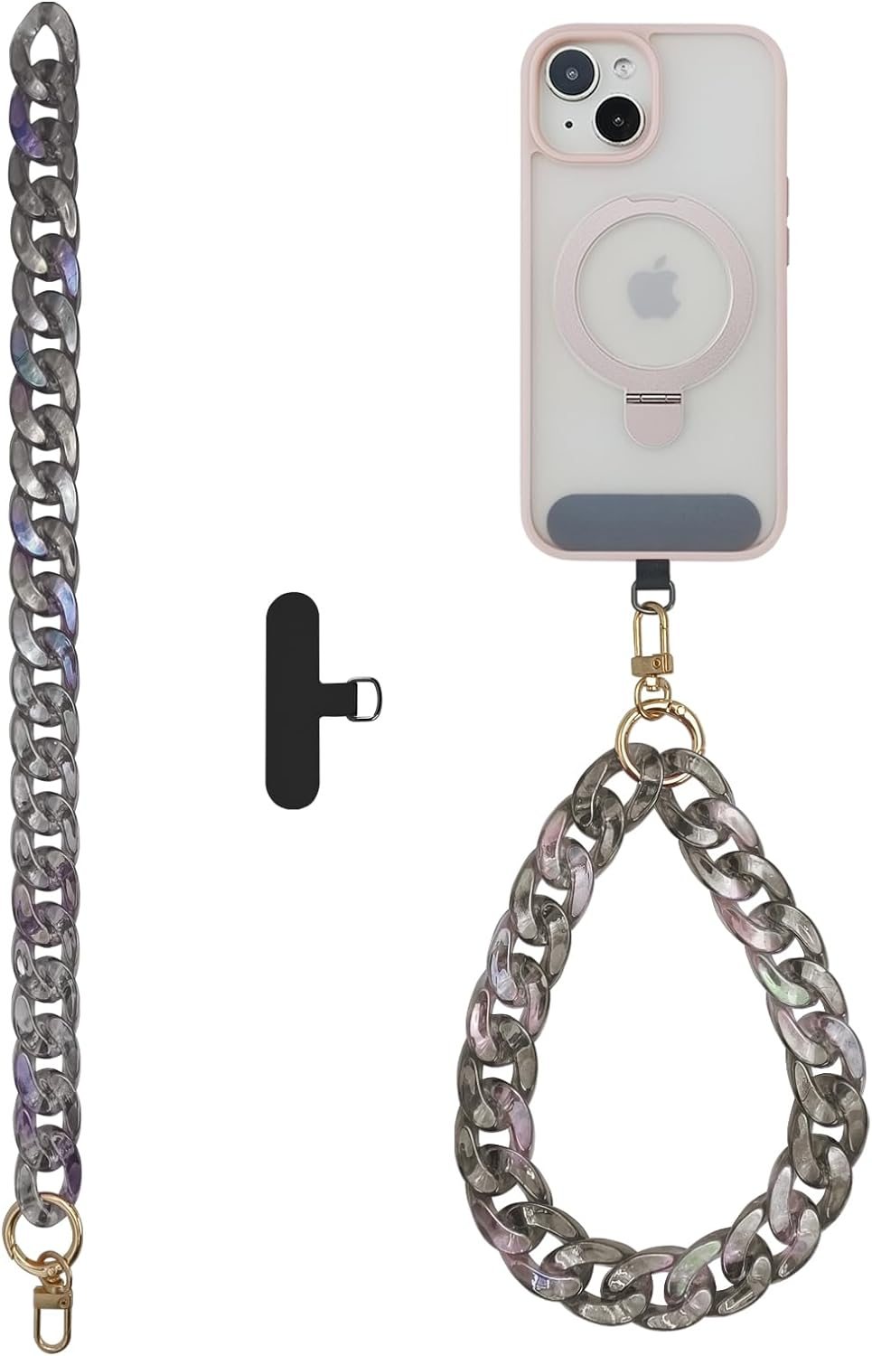 Diamond Wrist Strap Phone Lanyard Rhinestone Bling Glitter Lanyard With Phone Tether Tab Phone Wristlet Strap