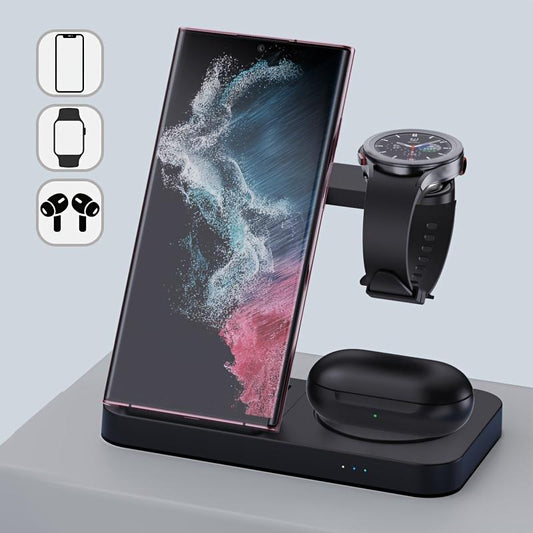 For Samsung Galaxy Watch, 4in1 Wireless Charge, 15W Fast Charging, Wireless Charging Station, For Samsung Series/Android/iPhone15/14/13/12/11/XR/X/8 Series, For Samsung Earphone/AirPods2/3/Pro, Watches Are Only Suitable For The Samsung Series.