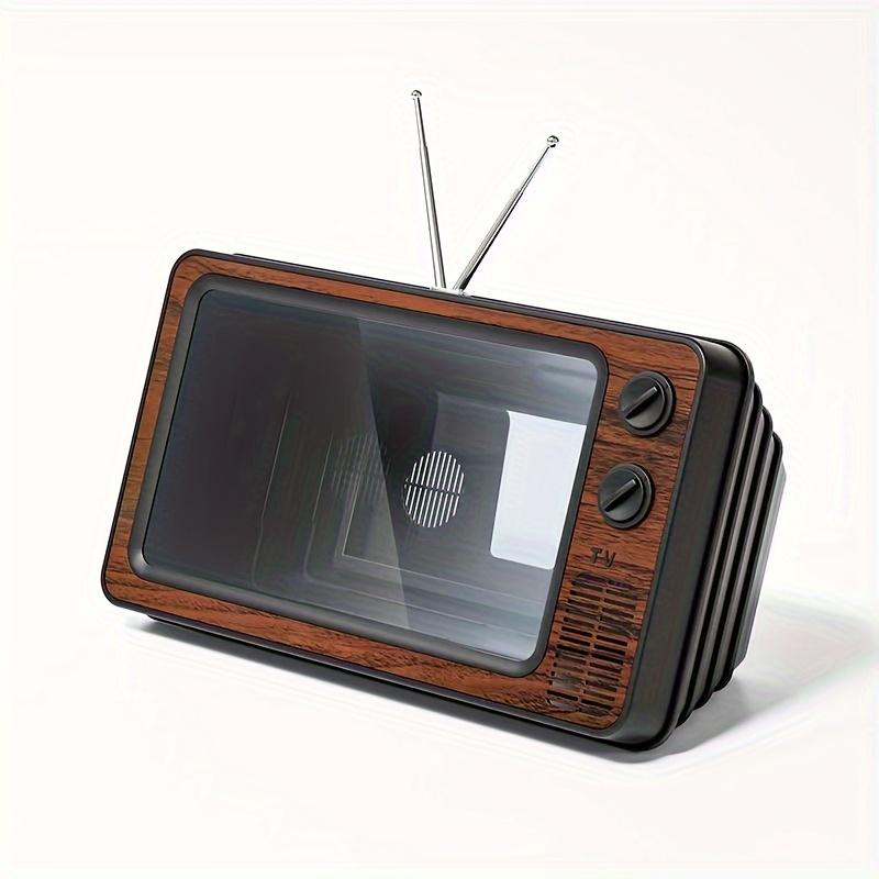 Retro TV Mobile Phone Screen Amplifier - Desktop Bracket for Students, Lazy Viewing, and Magnification