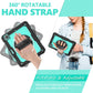 iPad Pro 12.9 inch Case 6th 2022 2021 5th Generation iPad Pro 12.9 Inch 2020 4th Gen with Screen Protector Pencil Holder Kids Shockproof Rugged Silicone Cover 360 Stand Hand Strap Black
