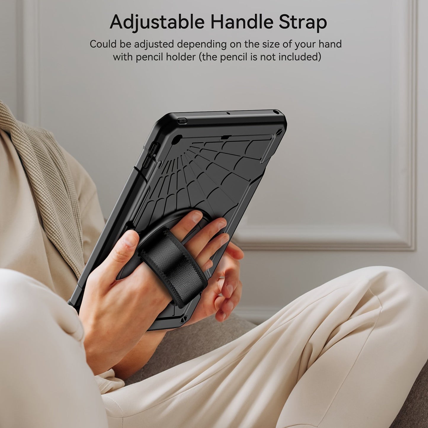 Protective Case For IPad 9th Generation 2021/ IPad 8th Generation 2020/ IPad 7th Generation 2019, Black