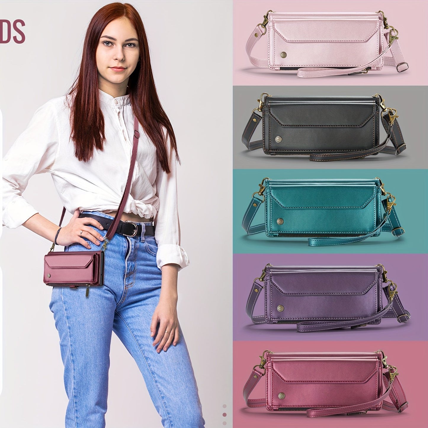 New Flip Wallet Style Phone Case With Zipper, For Samsung Galaxy S10Plus/ S20ultra/ S21plus/S22ultra/S24 Series/S24 Series/A12/A13/ A14/A15/A01S/A53/A54/A71/A72 4G 5G/Galaxy Note 10 Plus/Note20
