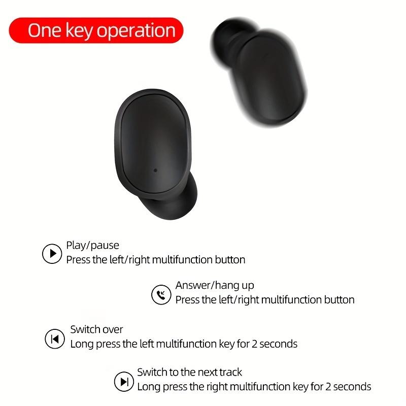 TWS Wireless Earphones Noise Reduction Earbud With Charging Box Sports Headset Gaming Headphone For All Smartphone