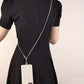 Premium Metal & Leather Mobile Phone Lanyard - Secure Your Device & Prevent Loss
