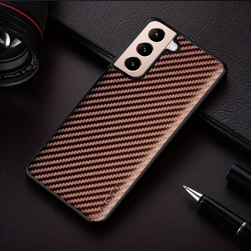 Carbon Fibre Shockproof Slim Case For Samsung Galaxy S23 S22 S21 FE Plus Ultra Non-Slip Full Body Protective Phone Case