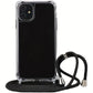 Crossbody Necklace Cord Lanyard Transparent Hard Case For iPhone 14 13 12  11 Pro Max Plus Clear Soft transparent Back Cover