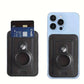 1pc Men's Magnetic Wallet, Magnetic PU Leather Card Case For AirTag
