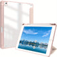 Premium Case For IPad Air 1/Air 2/Air 3/Air 4/Air 5, For IPad 5th/6th/7th/8th/9th/10th Generation, For IPad Pro 12.9 Inch 2020/2021/2022, For IPad Pro 11 Inch 2018/2020/2021/2022 With Pen Holder,  Shockproof Cover W/Clear Transparen