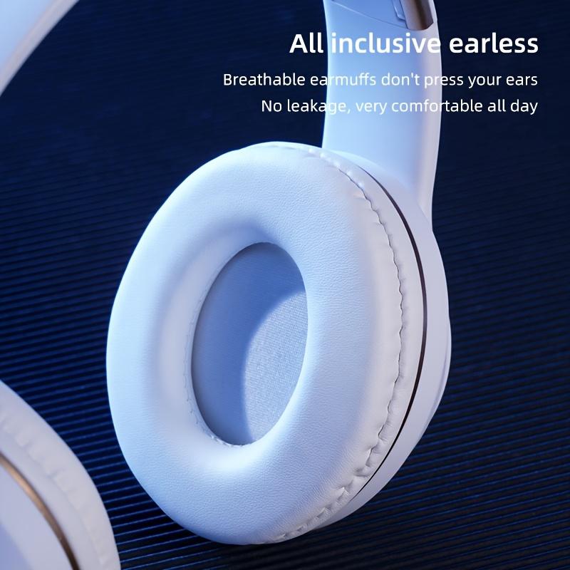 Wireless Noise Cancelling Gaming Headset with Long Battery Life - Foldable Headphones for Music on the Go