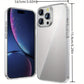 5 in 1 Clear Case for iPhone 11/11 Pro/11 Pro Max/12/12 Pro/12 Pro Max/13/13 Pro/13 Pro Max/14/14 Pro/14 Plus/14 Plus/14 Pro Max/15/15 Pro/15 Plus/15 Pro Max Case with 2X Tempered Glass Screen Protector + 2X Camera Lens Protector, Military Grade case