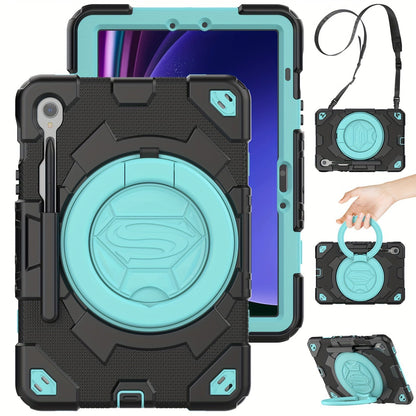 Funda para Samsung Galaxy Tab S9 FE 5G 10.9''/ Tab S9 11'' 2023: Funda protectora de alta resistencia con protector de pantalla, soporte para S Pen, [agarre giratorio de 360°] y soporte, funda para tablet S9 FE/S9