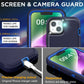 Case For IPhone 14 Plus Case (6.7") With Glass Screen Protector + With Magnetic Conversion Kit, Heavy Duty Drop Protection Full Body Rugged Shockproof Military Protective Tough Durable Cover