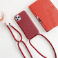 Crossbody Necklace Strap Lanyard Cord Silicone Phone Case For IPhone 14, 13, 12 Pro Max, 11 Pro Max, Plus Cover