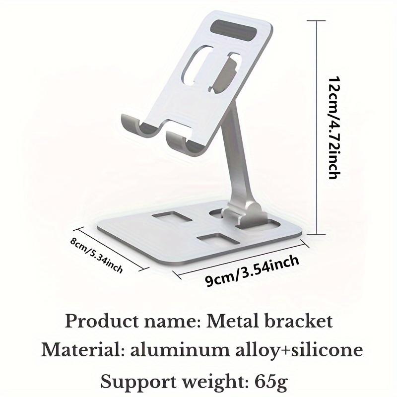 Universal All Aluminum Alloy Portable Foldable Desk Holder For Cell Phone Smartphone Support Stand Mount Adjustable Flexible Desktop Mobile Phone Stand