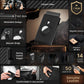 1pc Men's Carbon Fiber Magnetic Card Holder, With Airtag Holder, Leather RFID Three-fold Automatic Card Holder With Zipper Coin Purse
