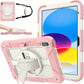 For IPad 10th Generation Case 10.9 Inch 2022 - With Screen Protector, 360 Rotating Stand & Pencil Holder Hand & Shoulder Strap Shockproof IPad 10th Generation Case (iPad 10th Gen), Black