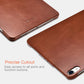 Handmade Shockproof Vintage Genuine Leather Folio Case for iPad Pro 11 inch