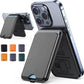 Vegan Leather Phone Wallet Stand Magnetic Card Wallet Organizer Card Holder Secure Design for iPhone mobile magnetic card holder