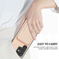 2-in-1 Card Holder With Card Leather Pattern Phone Case For Samsung S22 S23 S24 S24Plus S24Ultra