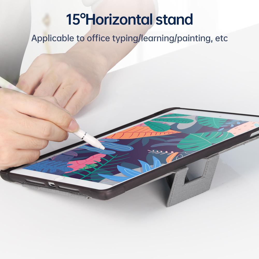 Hand Hold Rotation Waterproof Anti-fouling Fabric Texture Case Cover For iPad Pro Air 4 5 10.9 inch With Pencil Slot Logo Custom
