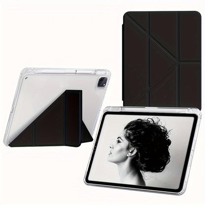 Transparent Acrylic With Pen Slot Protective Case For IPad Pro 11, Pro 12.9, Air 5th Generation, Air 4, 10.9, 10th Generation IPad, 9th Generation, 10.2-inch, 8th Generation, 7th Generation，Air 2, Air 3, Pro 10.5-inch, Mini