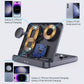 Foldable 3 In 1 Wireless Charger For Samsung Galaxy Z Fold 5 4 Flip 4 S23 S21 NOTE Series 3 In 1 Fast Charging Station For Galaxy Watch 6/5/4/3 Series Active 1/2 Galaxy Buds2 Pro Live