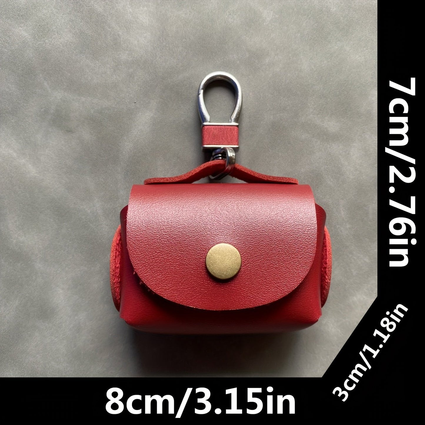 PU Faux Leather Storage Bag for Airpods - Protective Case for Earphones - Stylish and Durable