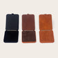Custom Business Slim Desktop Magnet Leather Card Phone Stand Holders Wallet For Men