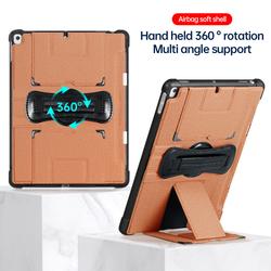 Hand Hold Rotation Waterproof Anti-fouling Fabric Texture Case Cover For iPad Pro Air 4 5 10.9 inch With Pencil Slot Logo Custom