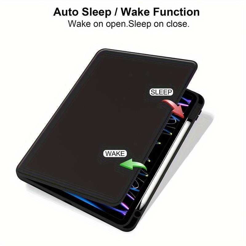 For New IPad Case 720° Rotation 2021 Apple 10.2-inch Tablet 2020ipad Case Pro11 With Pen Slot 2019 Transparent 12.9 Acrylic Air4/5 10 10th Generation Mini6 Computer 7/8/9 Generation Leather Case Mini45