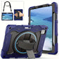 Case For IPad Air 5th 4th Generation For IPad Pro 11" 4th 3rd 2nd 1st Gen 2022 2021 2020 2018 Heavy Duty Rubber Rugged Proctect Cover With Swivel Handle Strap 360 Kickstand Pen Holder Silicone