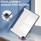 Acrylic Triple Fold Transparent Protective Cover with Pen Slot for Samsung A9 Plus