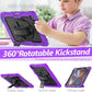 FANSONG Case for iPro 12.9 inch 2022 2021 2020 2018, Cover for iPad Pro 6th 5th 4th 3rd Gen Shockproof with Screen Protector Pencil Holder 360° Stand Handle Shoulder Strap Heavy for iPad Pro 12.9 inch