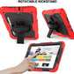 Samsung Galaxy Tab A 10.1 Case 2016 SM-T580/T585 Cover with Pencil Holder,Galaxy Tab T580/585 2016 PU Leather Case for Girl,Auto Wake/Sleep,Red (Black) (Black)