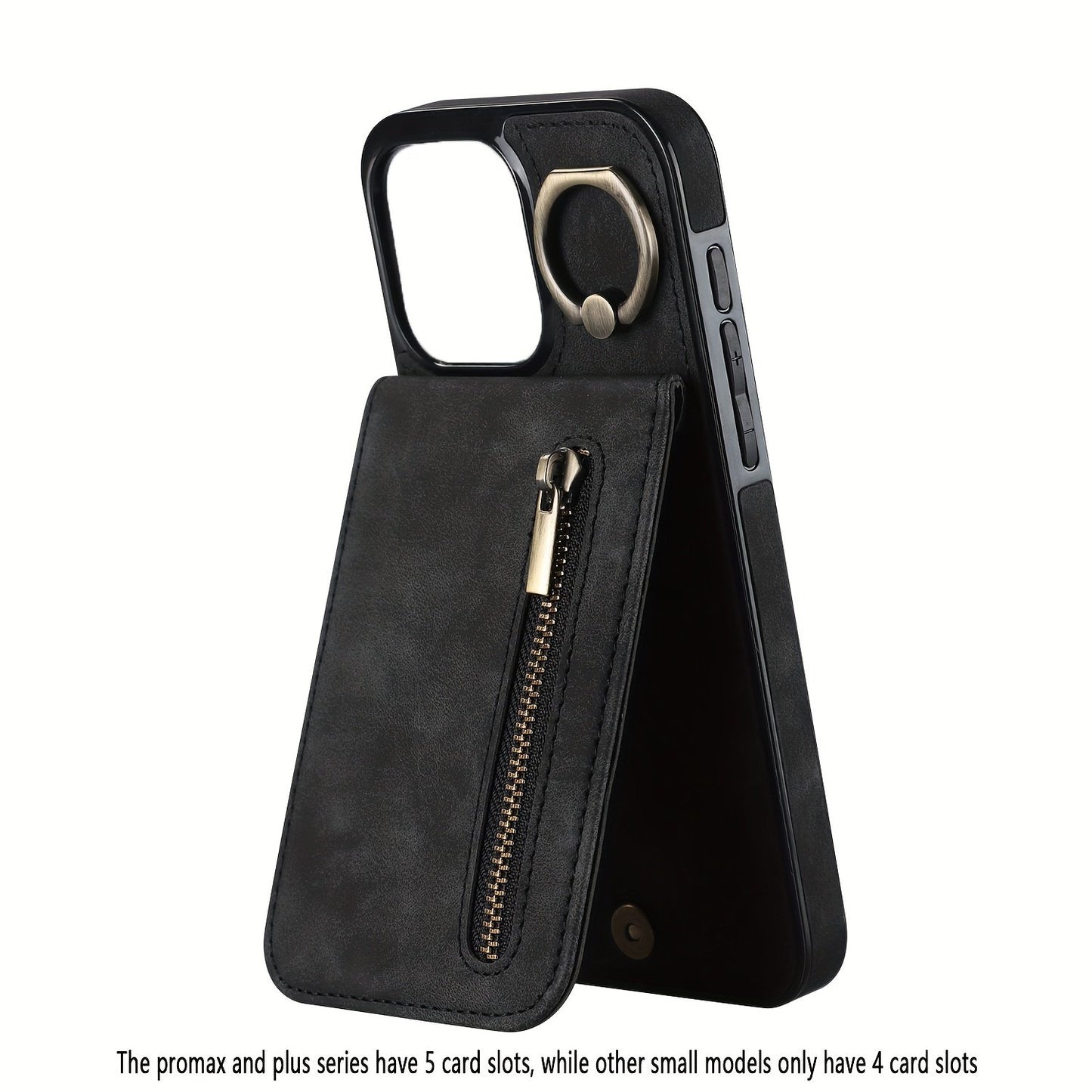 Luxusy Retro Faux Leather Phone Case For IPhone 15/14/13/12/11 Pro Max 13 Mini 12 Mini XS Max XR 7/8 Plus Fashion Upholstered Shockproof Cover With Ring Holder Protect Cover