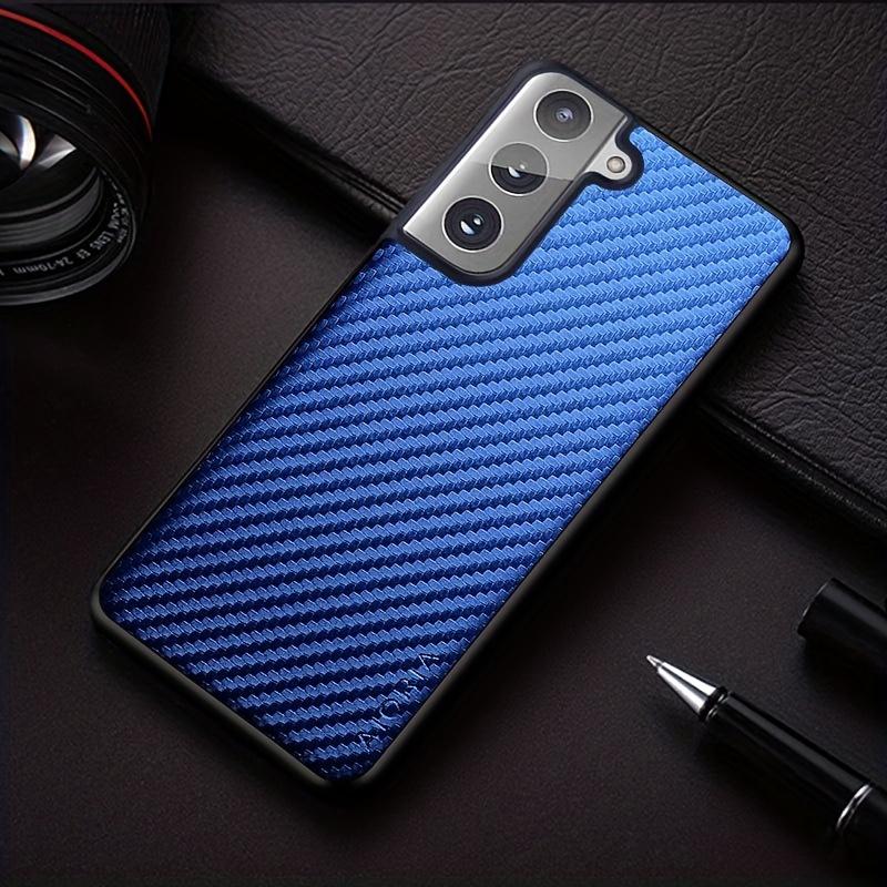 Carbon Fibre Shockproof Slim Case For Samsung Galaxy S23 S22 S21 FE Plus Ultra Non-Slip Full Body Protective Phone Case