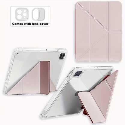Transparent Acrylic With Pen Slot Protective Case For IPad Pro 11, Pro 12.9, Air 5th Generation, Air 4, 10.9, 10th Generation IPad, 9th Generation, 10.2-inch, 8th Generation, 7th Generation，Air 2, Air 3, Pro 10.5-inch, Mini