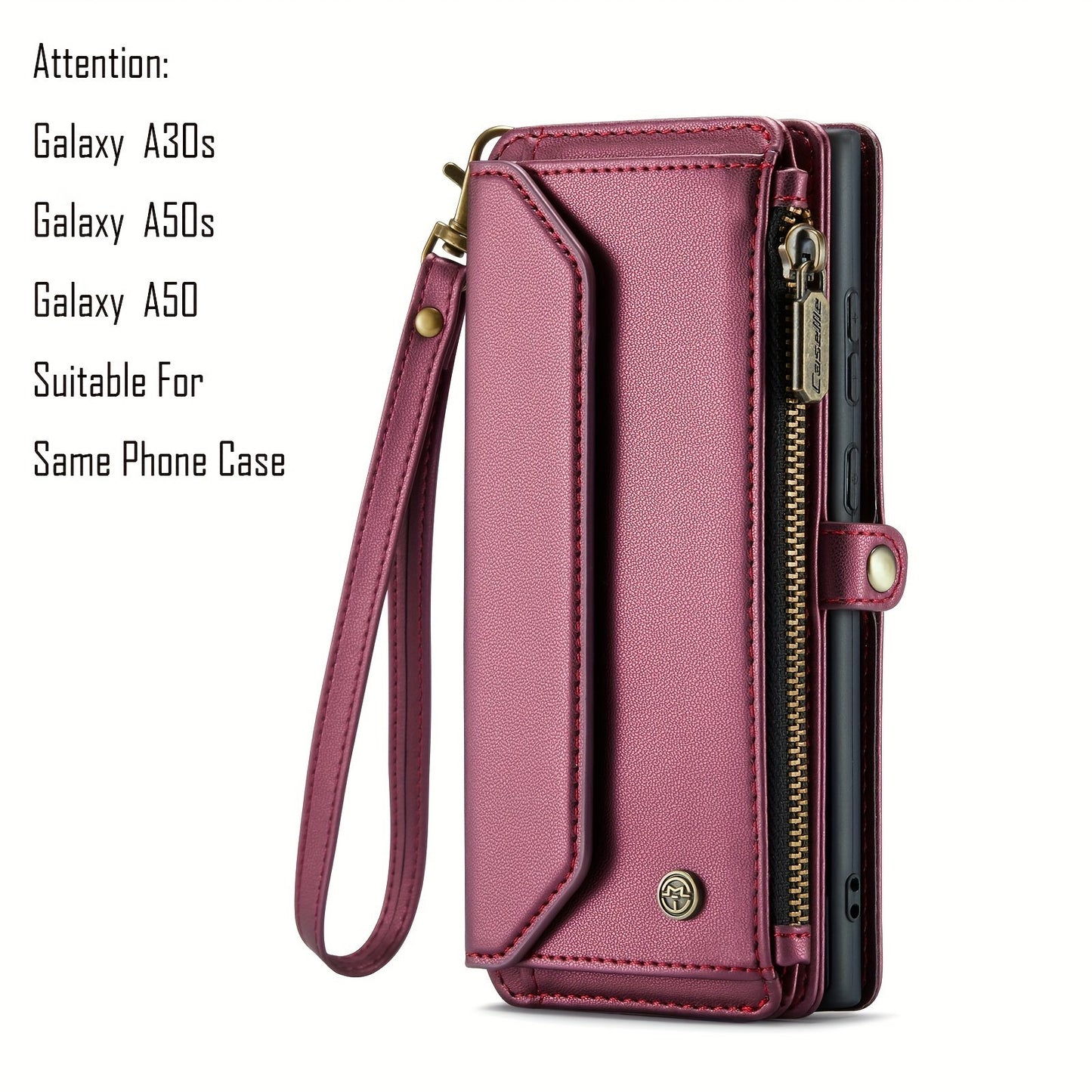 New Flip Wallet Style Phone Case With Zipper, For Samsung Galaxy S10Plus/ S20ultra/ S21plus/S22ultra/S24 Series/S24 Series/A12/A13/ A14/A15/A01S/A53/A54/A71/A72 4G 5G/Galaxy Note 10 Plus/Note20