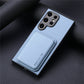 2-in-1 Card Holder With Card Leather Pattern Phone Case For Samsung S22 S23 S24 S24Plus S24Ultra