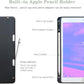 FS FANSONG 10.2 Case for iPad 9th Generation 2021 / 8th Gen 2020 / 7th Gen 2019, Multiple Viewing Angles Business Folio Protective Cover with Pencil Holder Auto Sleep/Wake Purple