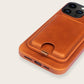 Custom Business Slim Desktop Magnet Leather Card Phone Stand Holders Wallet For Men