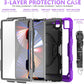FANSONG Case for iPro 12.9 inch 2022 2021 2020 2018, Cover for iPad Pro 6th 5th 4th 3rd Gen Shockproof with Screen Protector Pencil Holder 360° Stand Handle Shoulder Strap Heavy for iPad Pro 12.9 inch