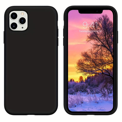 Liquid Silicone Phone Case With Microfiber Lining For IPhone 14 13 12 11 Pro MAX Mini XR X XS Plus