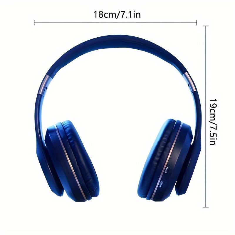 Wireless Noise Cancelling Gaming Headset with Long Battery Life - Foldable Headphones for Music on the Go