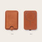 Custom Business Slim Desktop Magnet Leather Card Phone Stand Holders Wallet For Men
