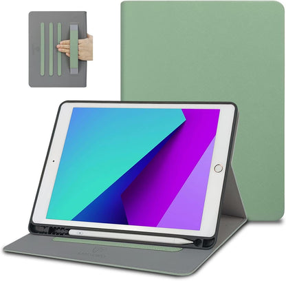 Étui FS FANSONG 10.2 pour iPad 9ème génération 2021 / 8ème génération 2020 / 7ème génération 2019, étui de protection de type folio avec plusieurs angles de vue, avec porte-crayon et fonction veille/réveil automatique, violet