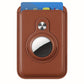 Magnetic Artificial Leather Card Holder Wallet Built In AirTag Pocket For IPhone 15 14 Plus 13 12 Pro Max Anti-Lost