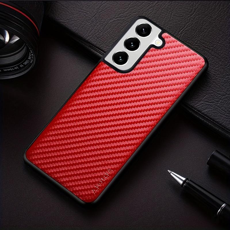 Carbon Fibre Shockproof Slim Case For Samsung Galaxy S23 S22 S21 FE Plus Ultra Non-Slip Full Body Protective Phone Case
